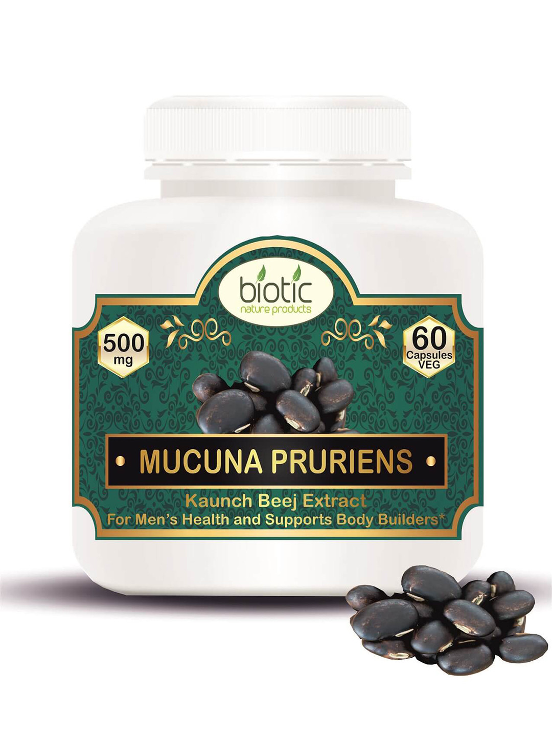 Biotic Mucuna Pruriens Kapikachu - 60 Capsules