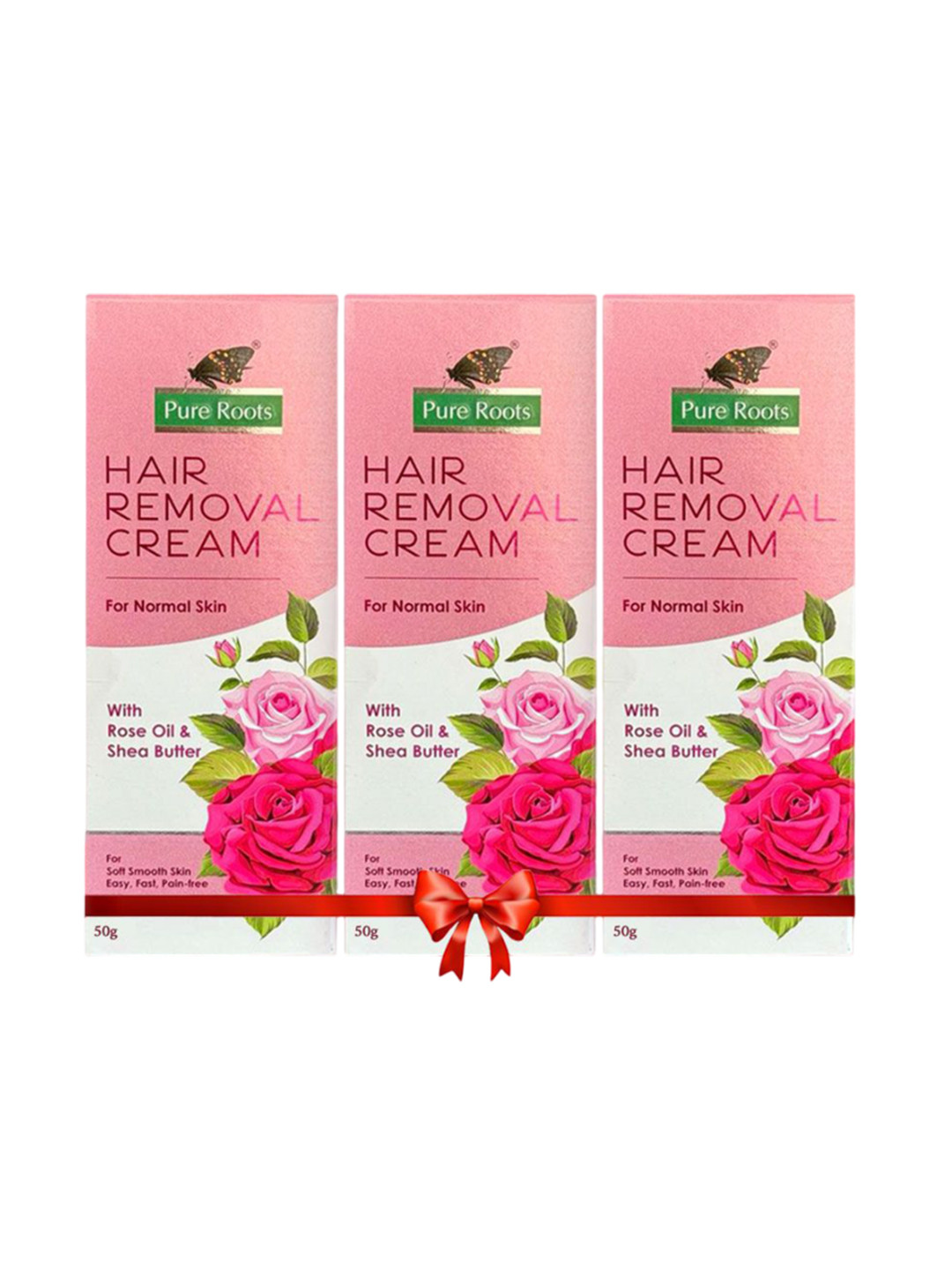 pure roots Set Of 3 Rose Hair Removal- 50 g Each