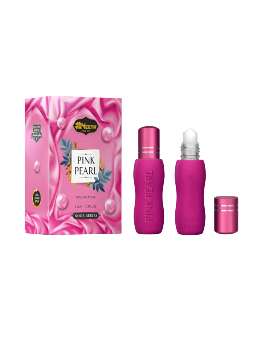 MEENA Pink Pearl Alcohol Free Long Lasting Roll On Attar - 6 ml