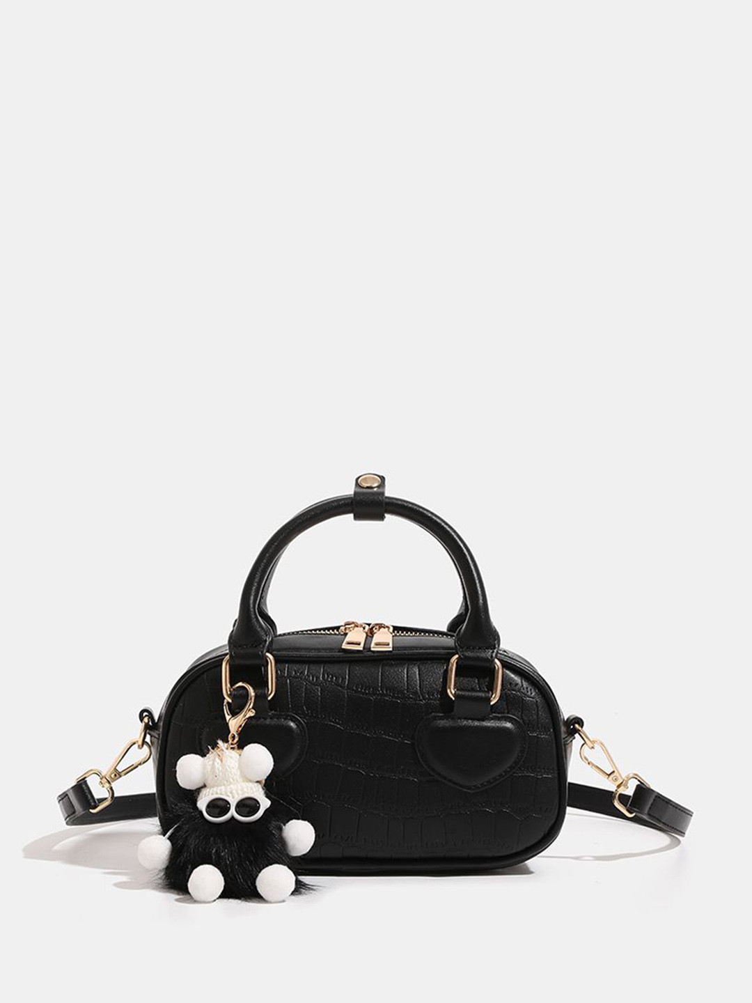 CORSICA Two Handles Handheld Bag with Applique