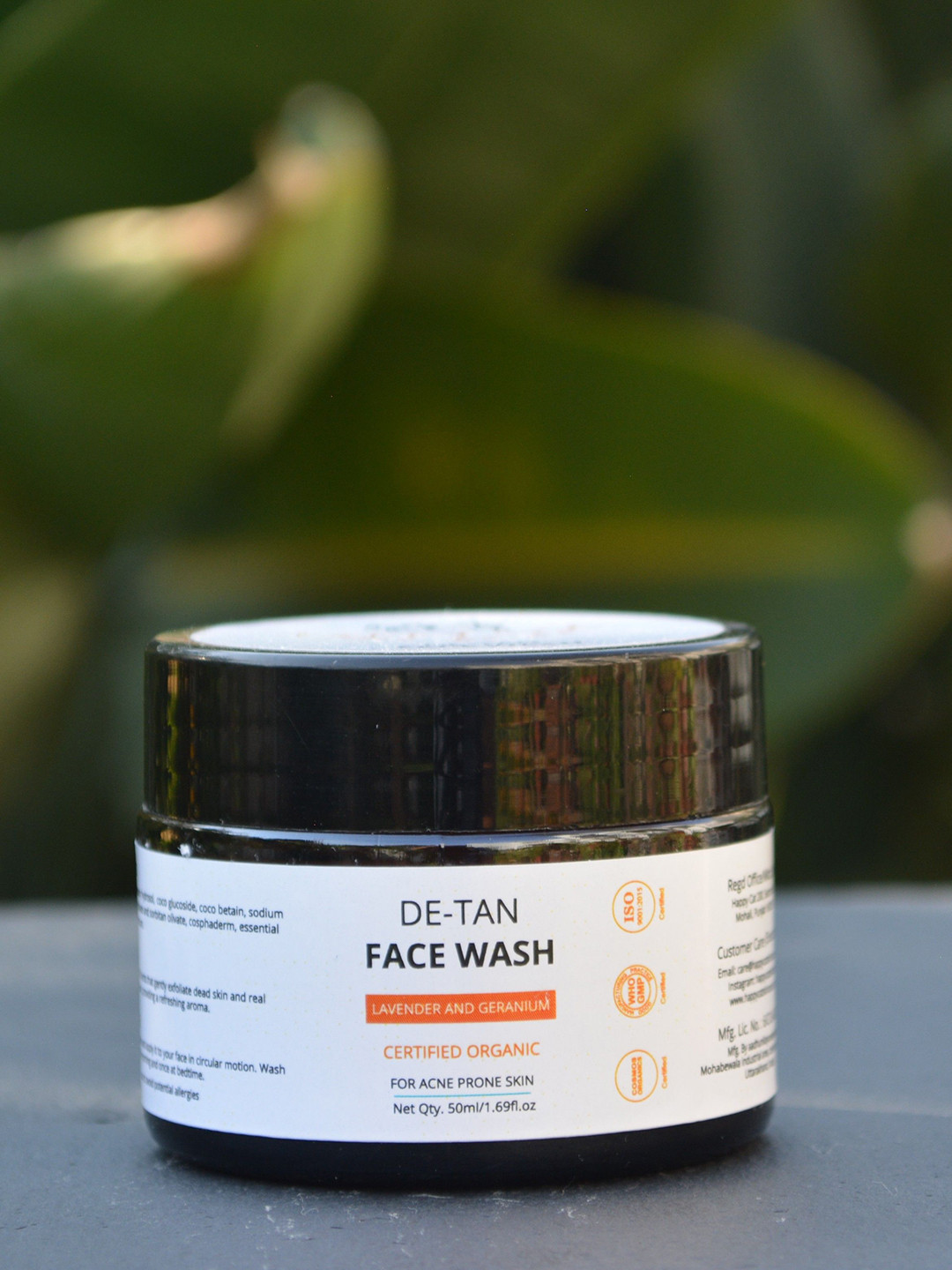 HAPPY CAT De Tan Face Wash With Lavender- 50 ml