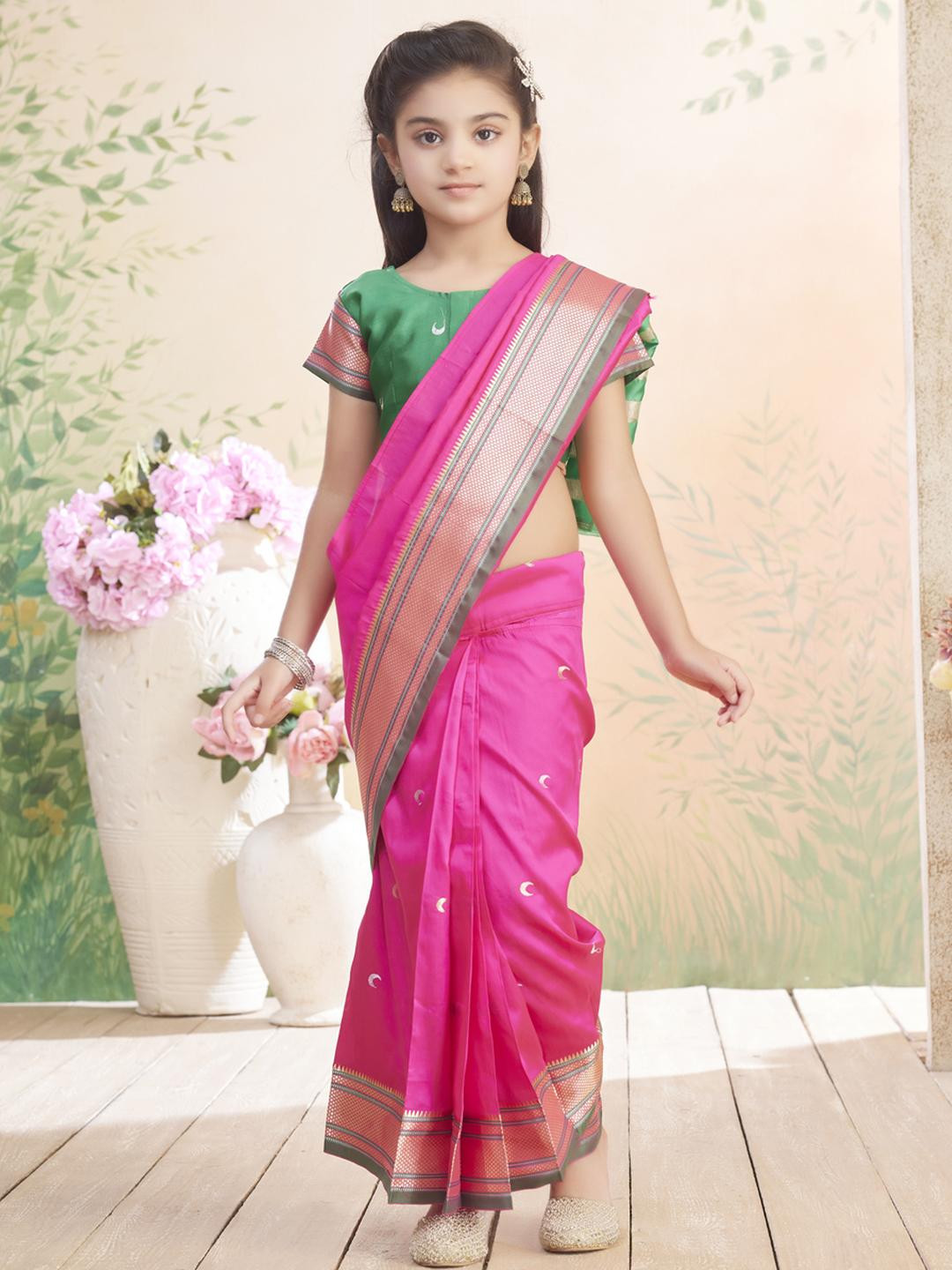 Sangria Green  Sarees