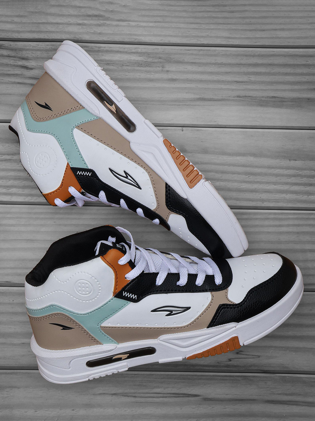 ASIAN Moscow-12 Big Men Colourblocked Lace Ups Sneakers