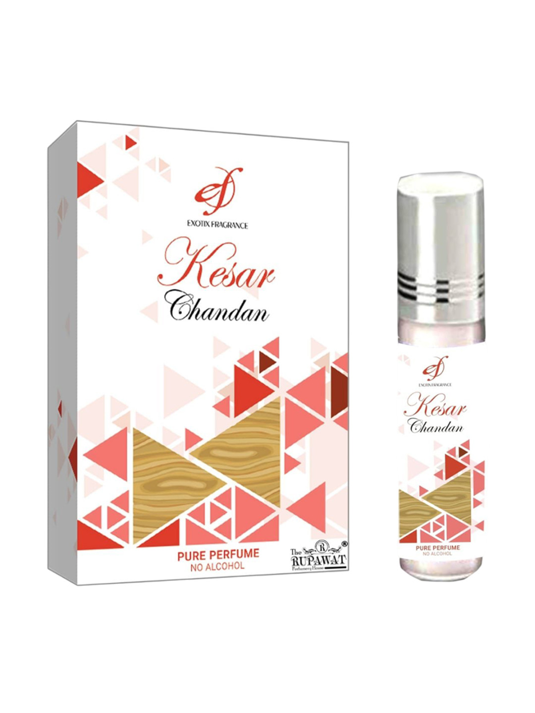 THE RUPAWAT Perfumery House Kesar Chandan Alcohol Free Attar - 6 ml