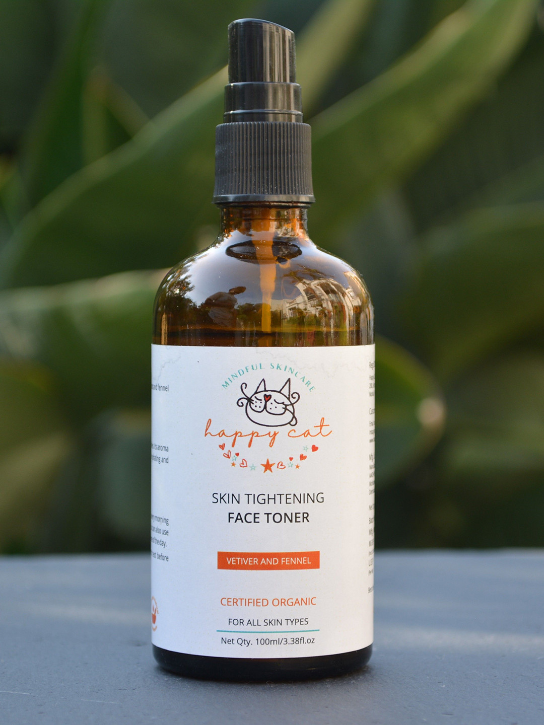 HAPPY CAT Skin Tightening Toner With Vetiver - 100 ml
