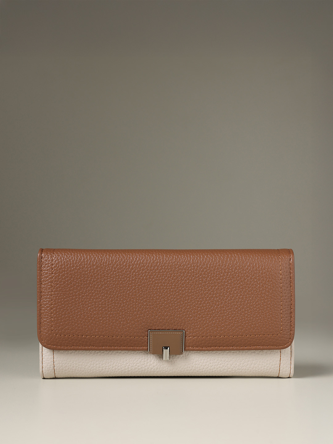 Lino Perros Women Avril Mode Colourblocked Two Fold Wallet with SD Card Holder