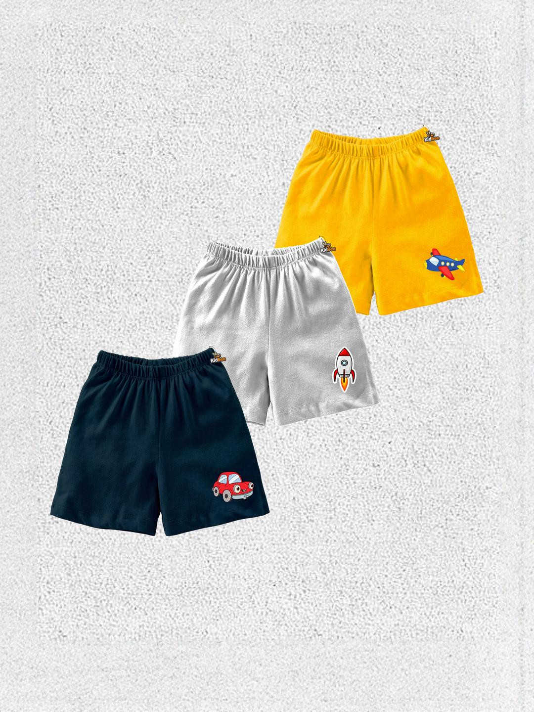 KidBee Kids Pack Of 3 High-Rise Outdoor Shorts