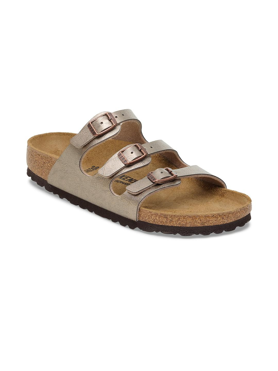 Birkenstock Women Beige Casual Slip-On Comfort Sandals