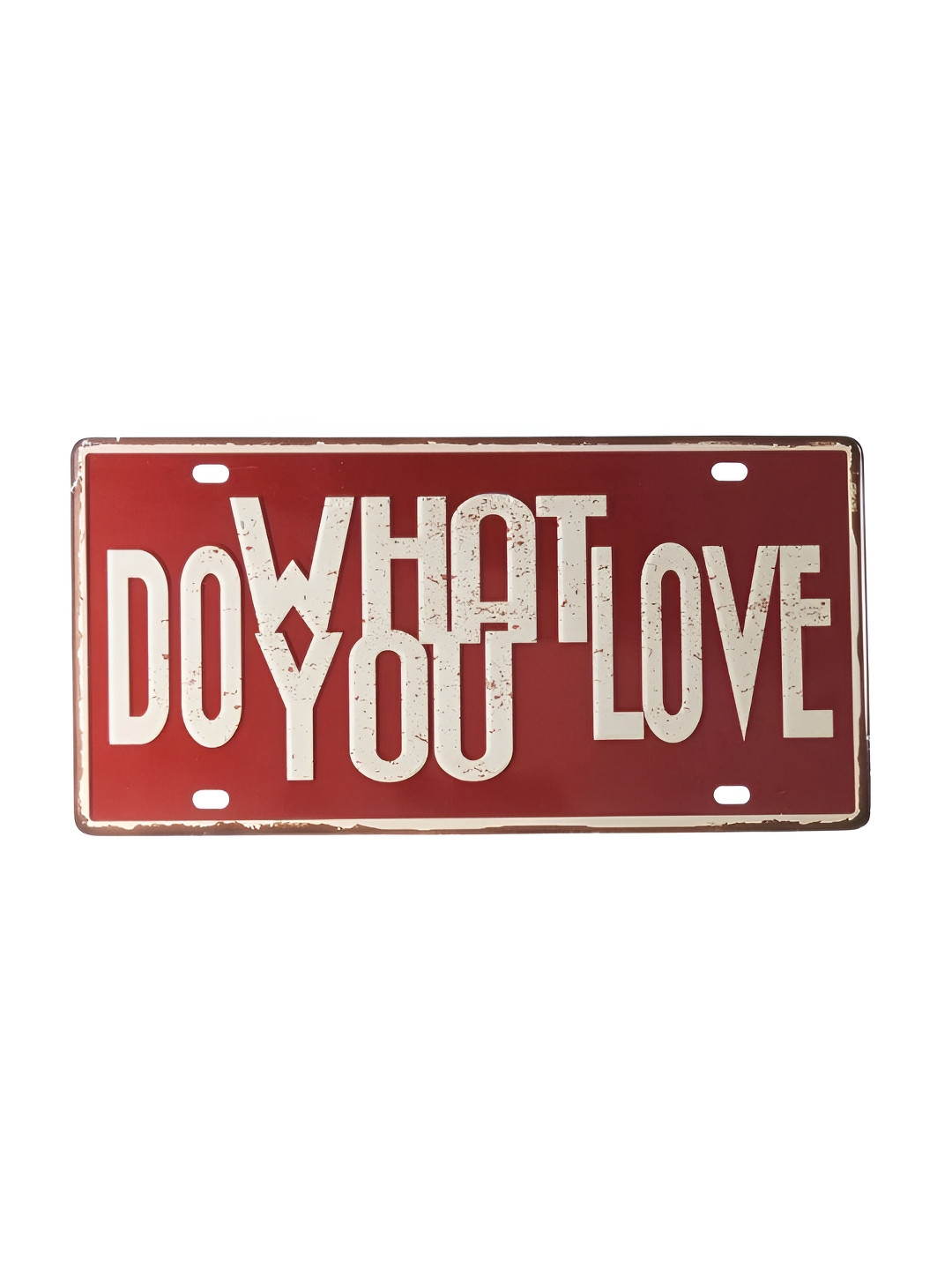 eazy wagon Red & Off White Do What You Love Printed Wall Sign