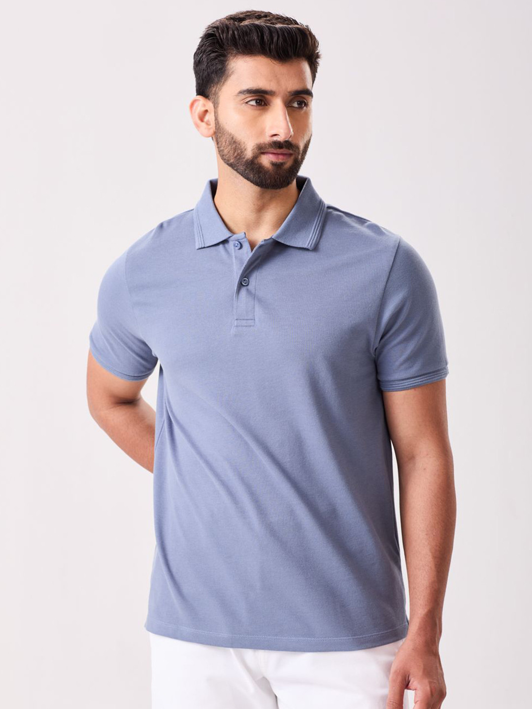 MH&Y Polo Collar Casual Cotton T-shirt
