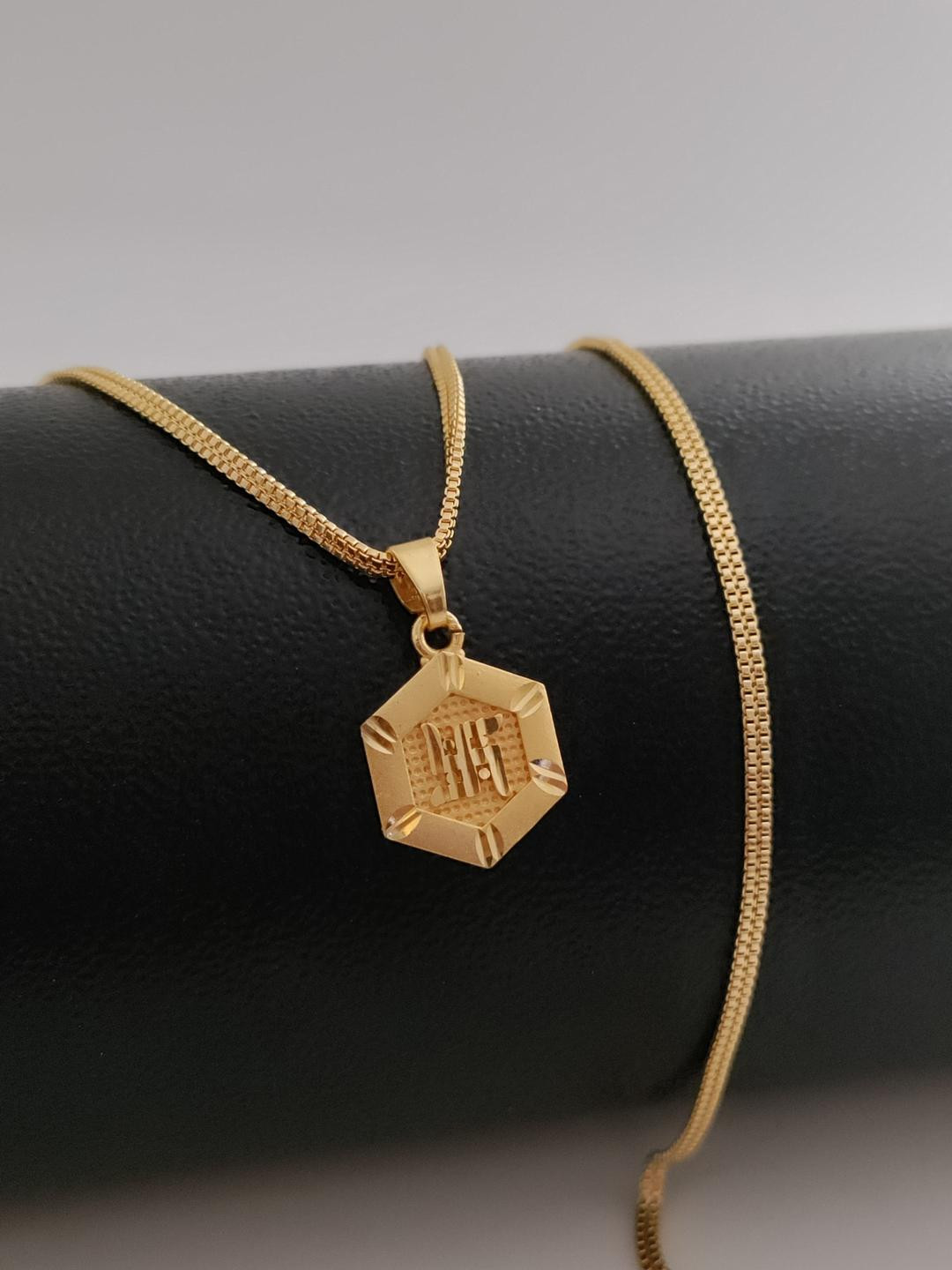 niva fashion Women Gold-Plated Swastic Pendants with Chains