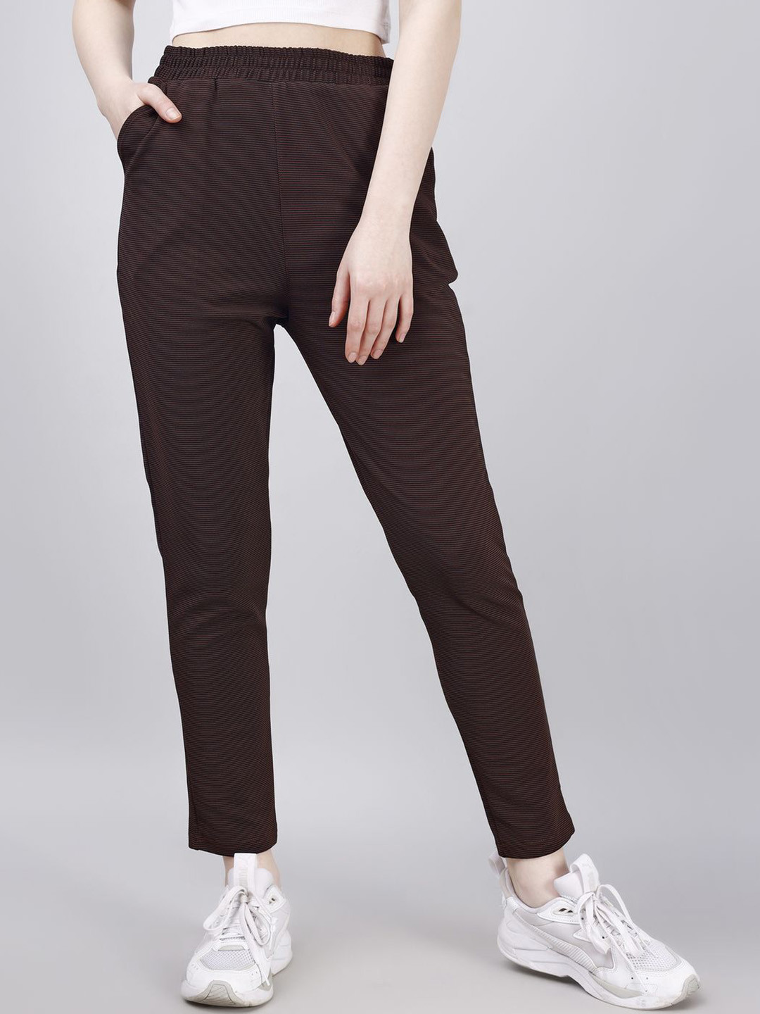 Leewan Hori Women High-Rise Track Pants
