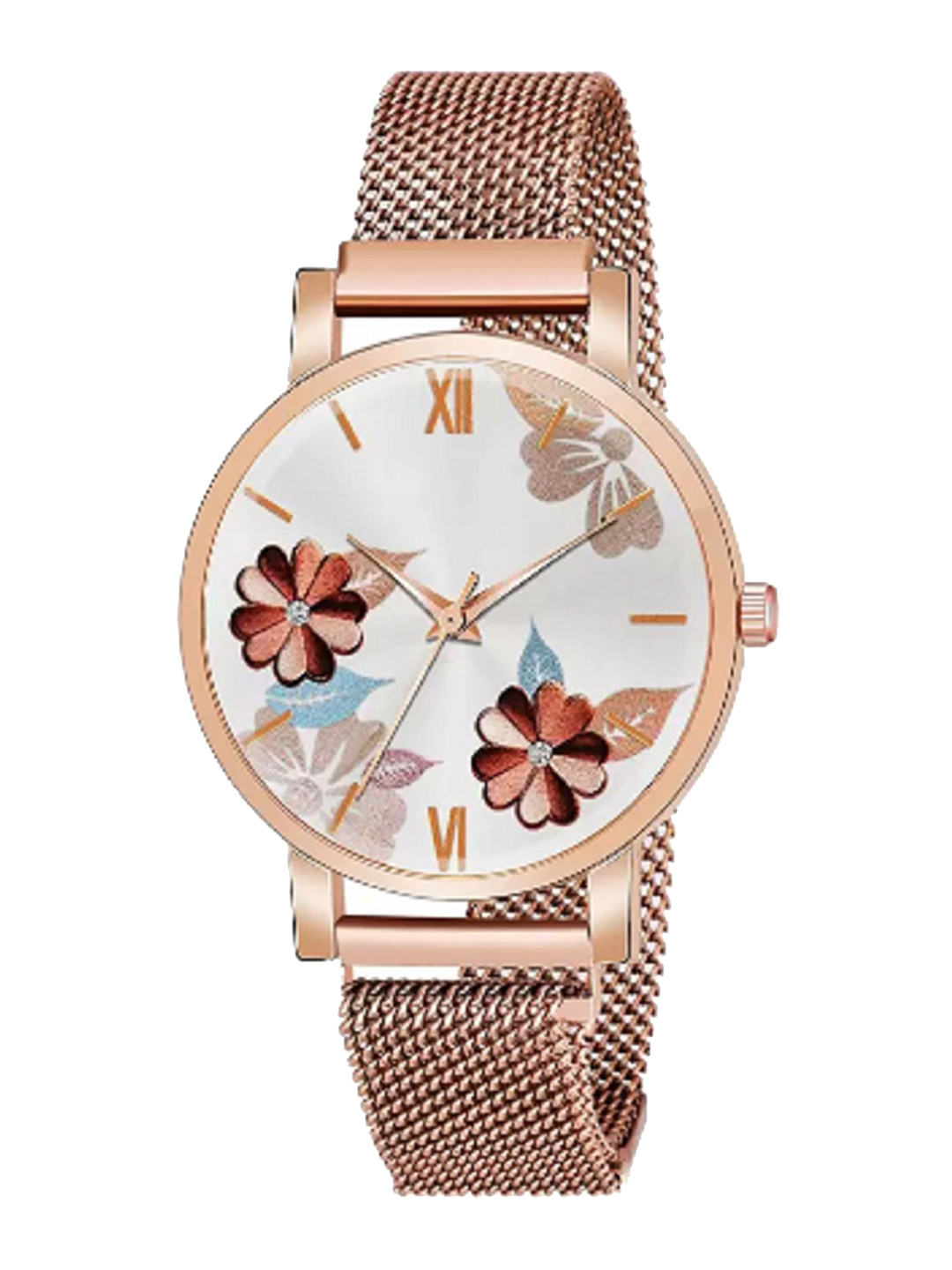 Miss Perfect Women Printed Dial & Bracelet Style Straps Analogue Watch LJ455