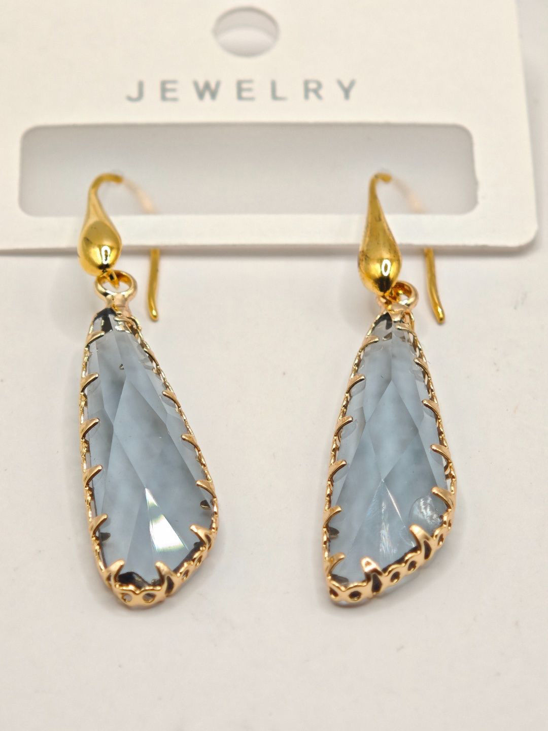 SAPRAA TRENDS Gold-Plated American Diamond Studded Anti Tarnish Animal Drop Earrings