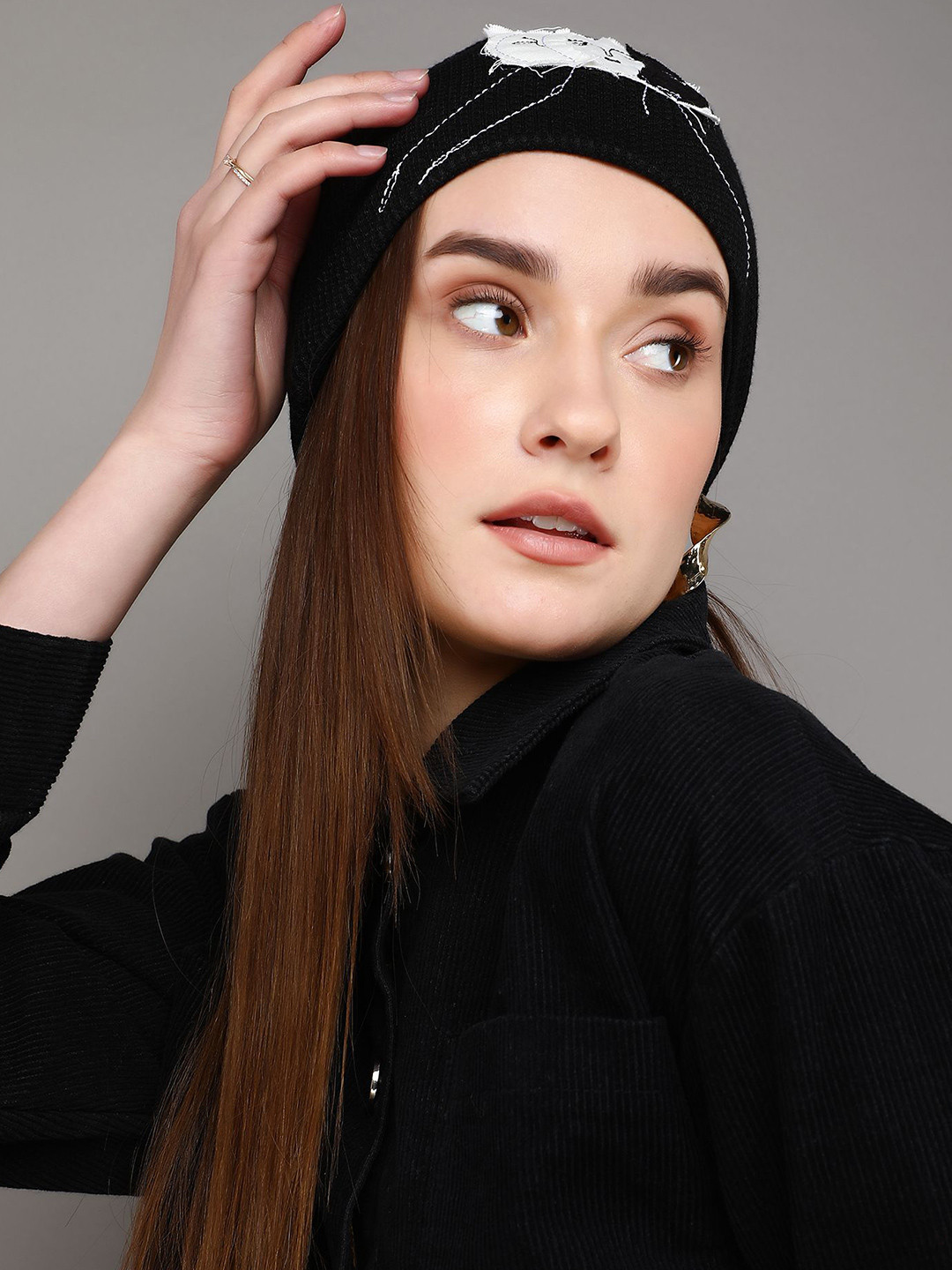 LULU & SKY Women Way Too Classic Patch Work Beanie