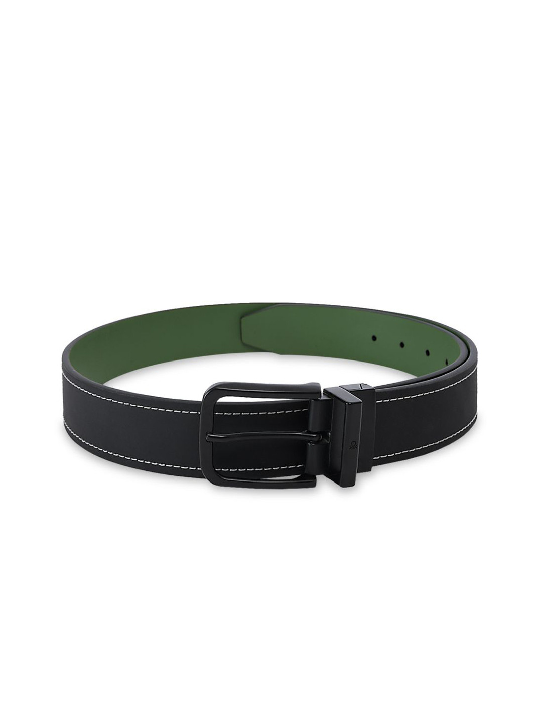 United Colors of Benetton Men Leather Reversible Belt With Tang Closure