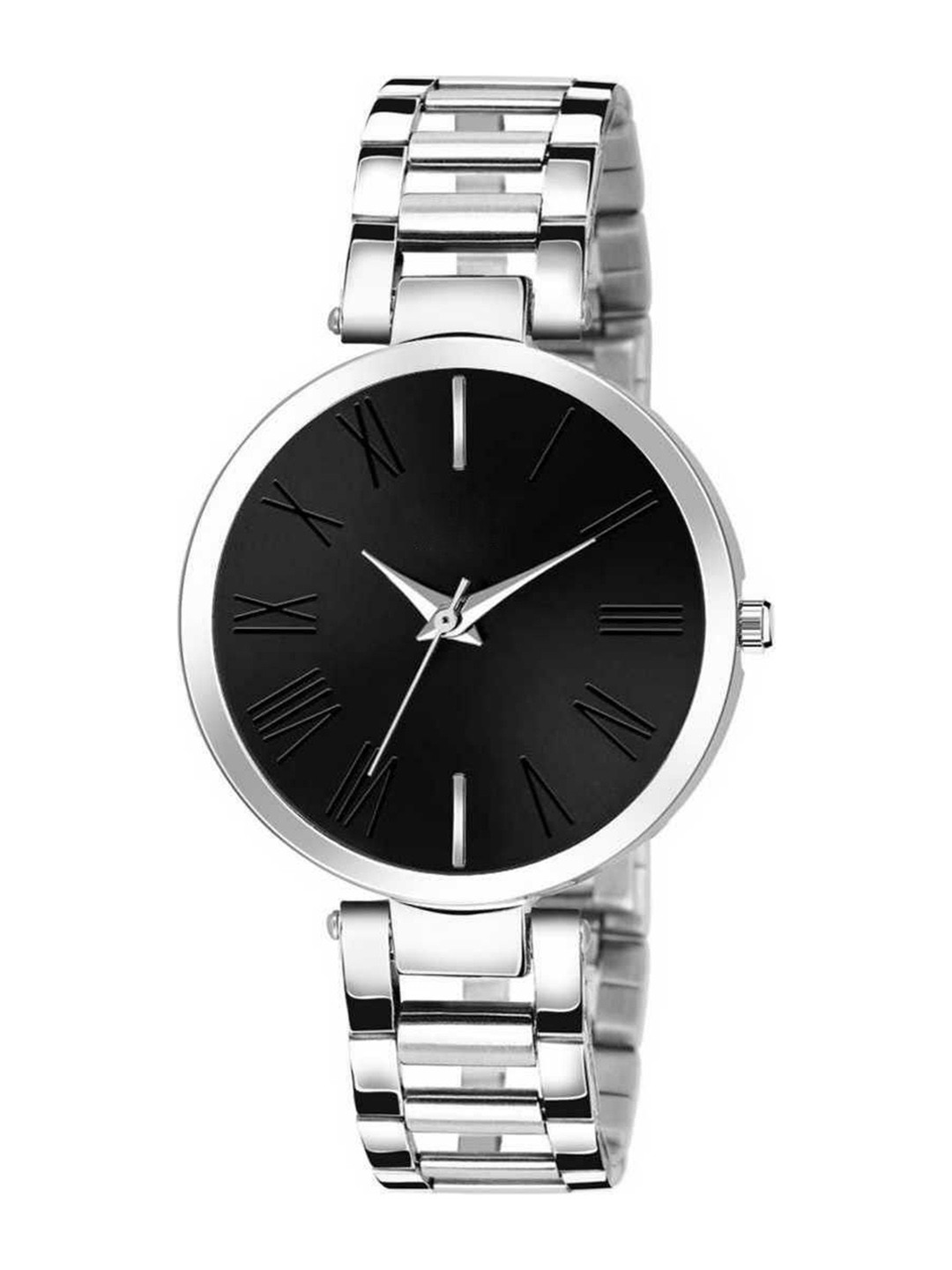 Miss Perfect Unisex Stainless Steel Bracelet Style Straps Analogue Watch jk_474