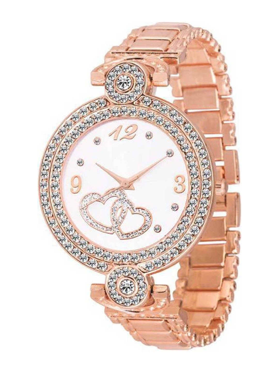 Miss Perfect Women Embellished Dial & Textured Straps Analogue Watch ar1459