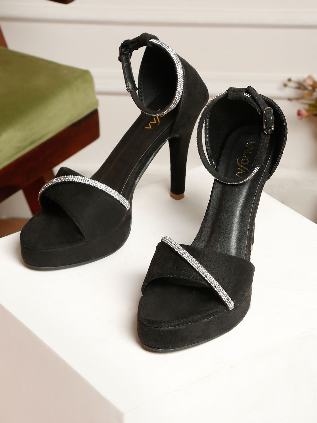 VALIOSAA Women Stiletto Heel Sandals