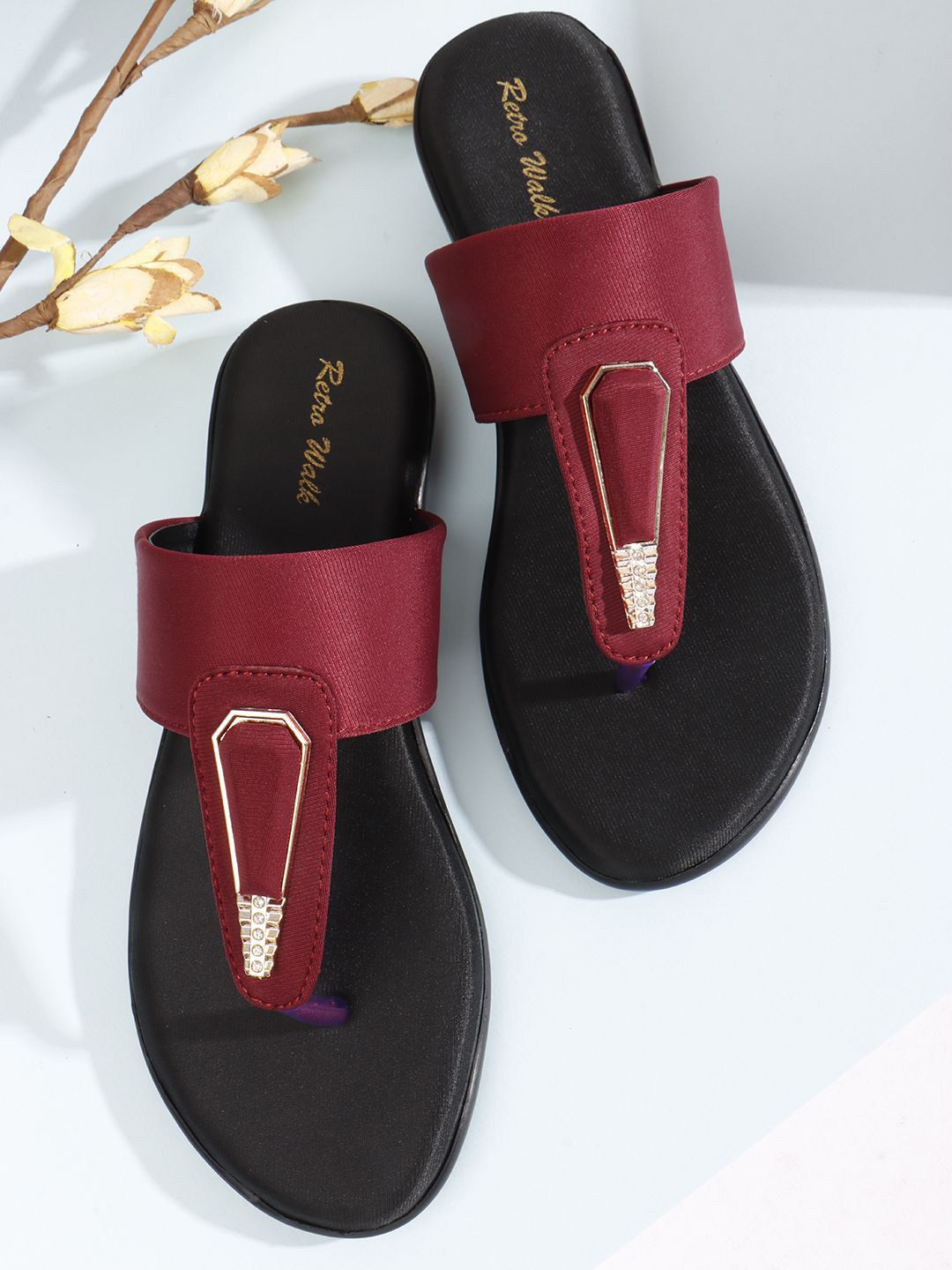 Retro Walk Women Open Toe Flats