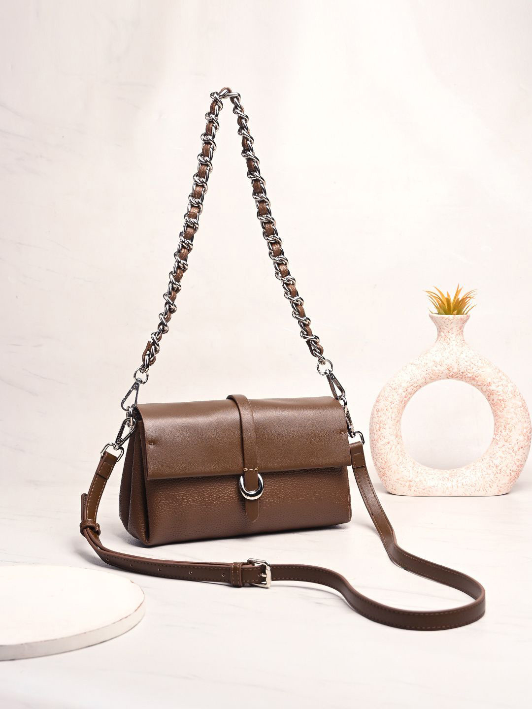 FEATHERS Structured Shoulder Bag