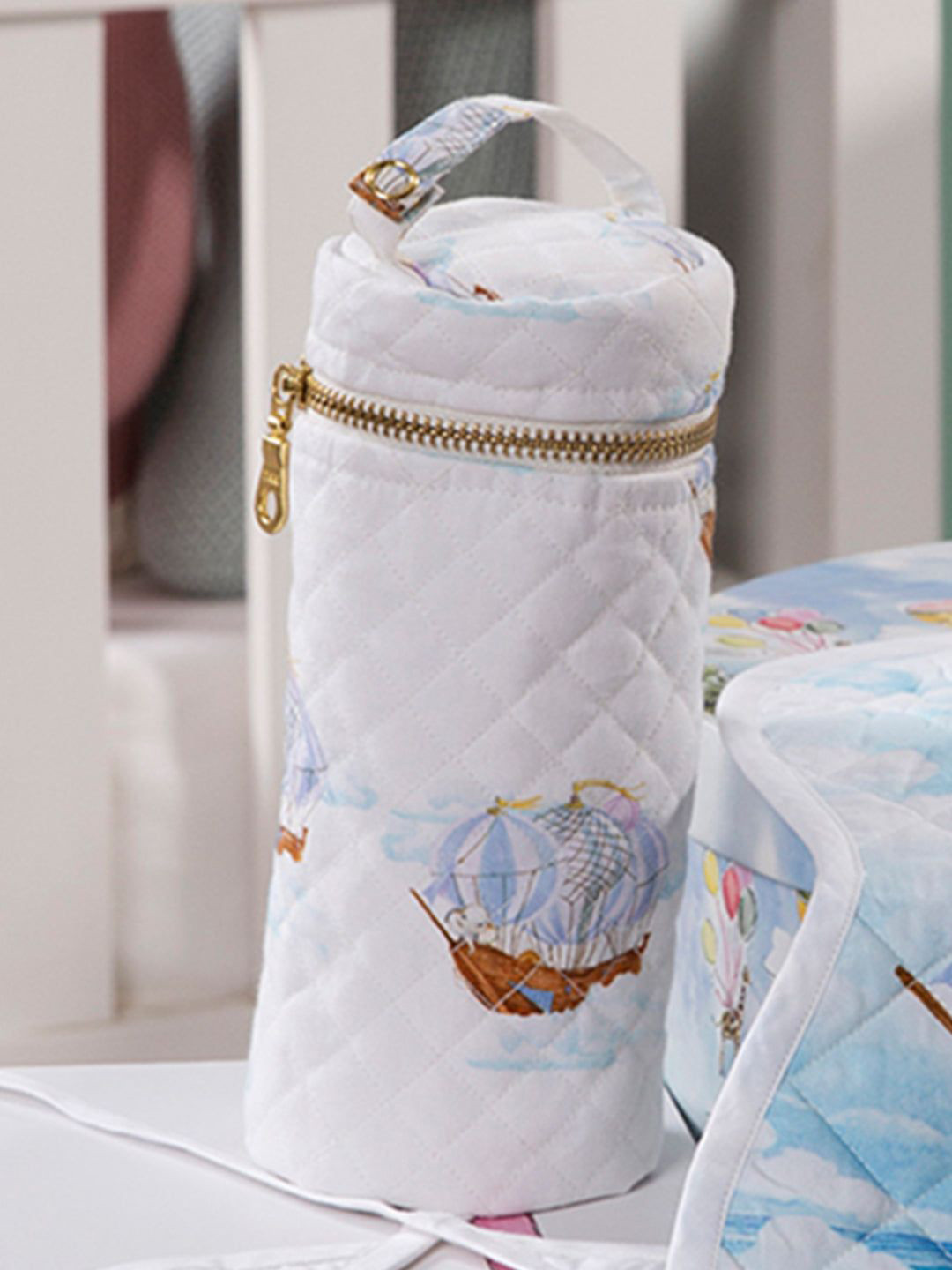 THE BABY TRUNK Kids Printed Pure Cotton Bottle Cover Feeding Essentials