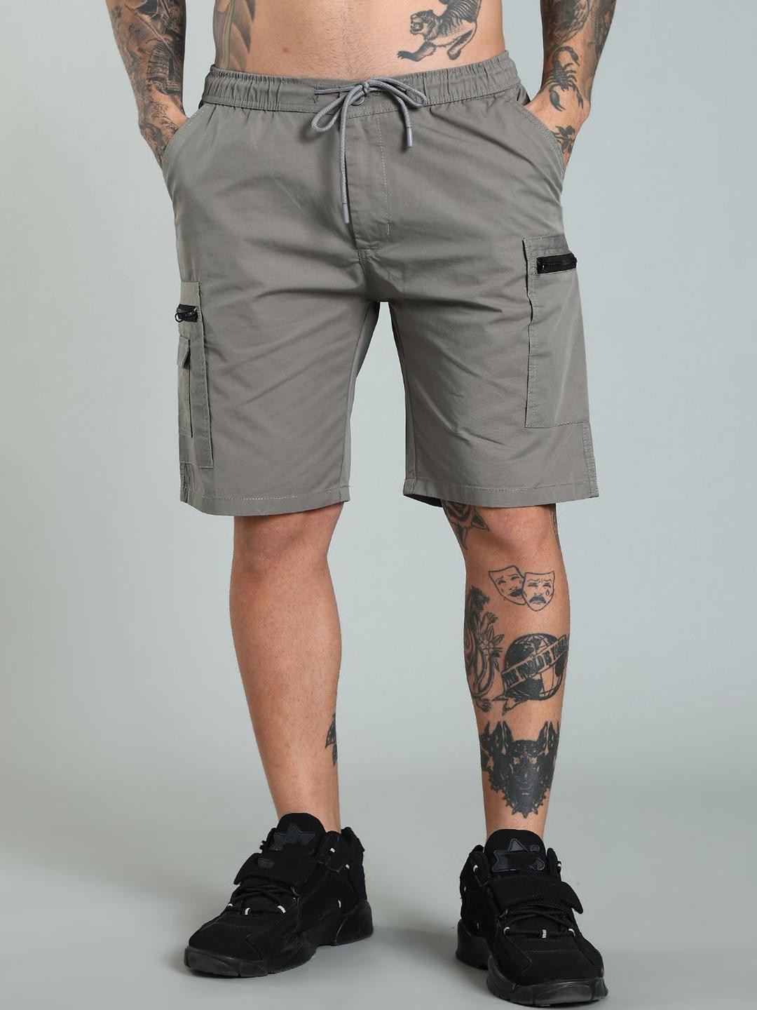 PAUL STREET Men Mid-Rise Cotton Outdoor Shorts