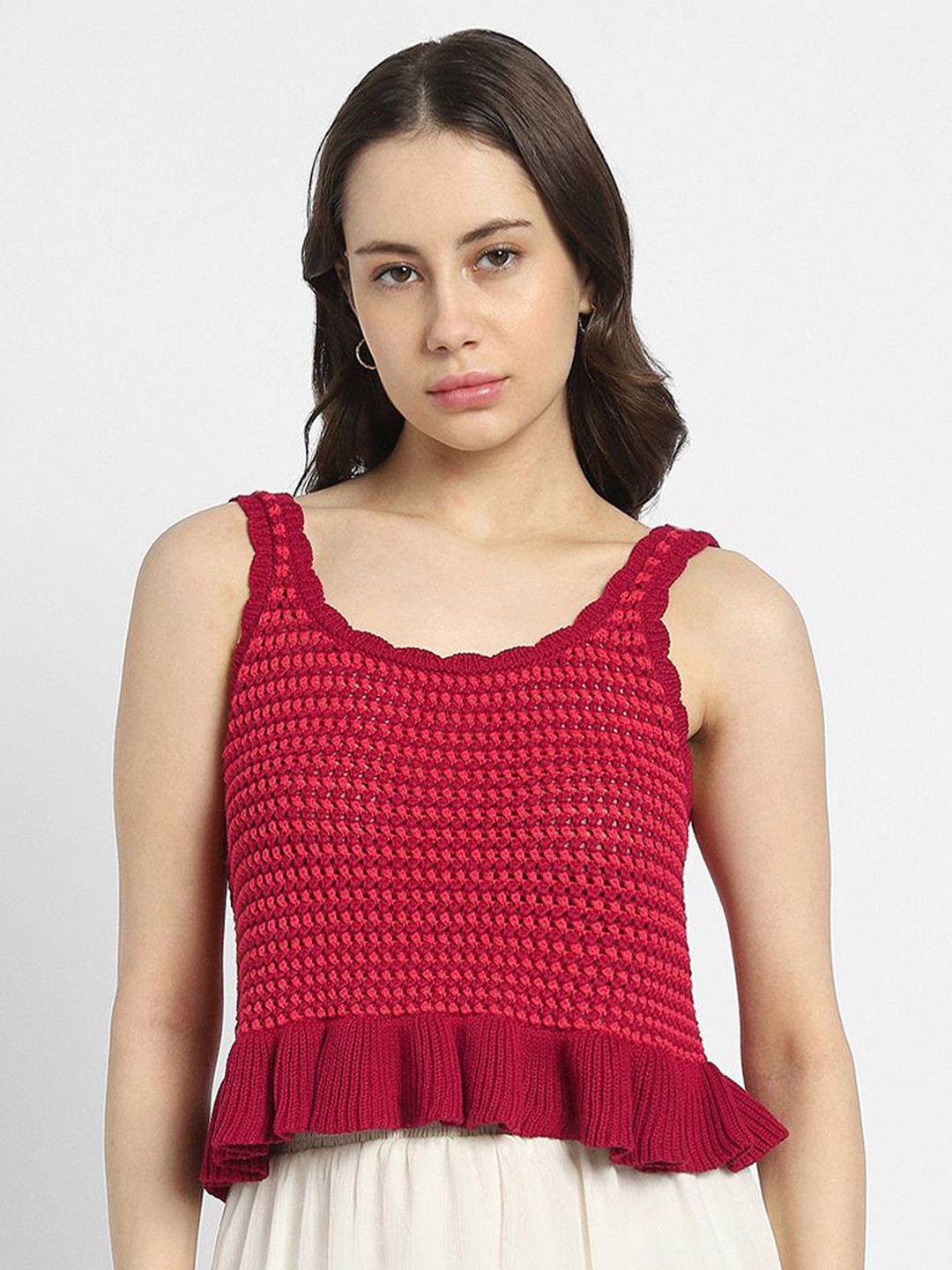 AMERICAN EAGLE OUTFITTERS Geometric Print Cotton Tank Top