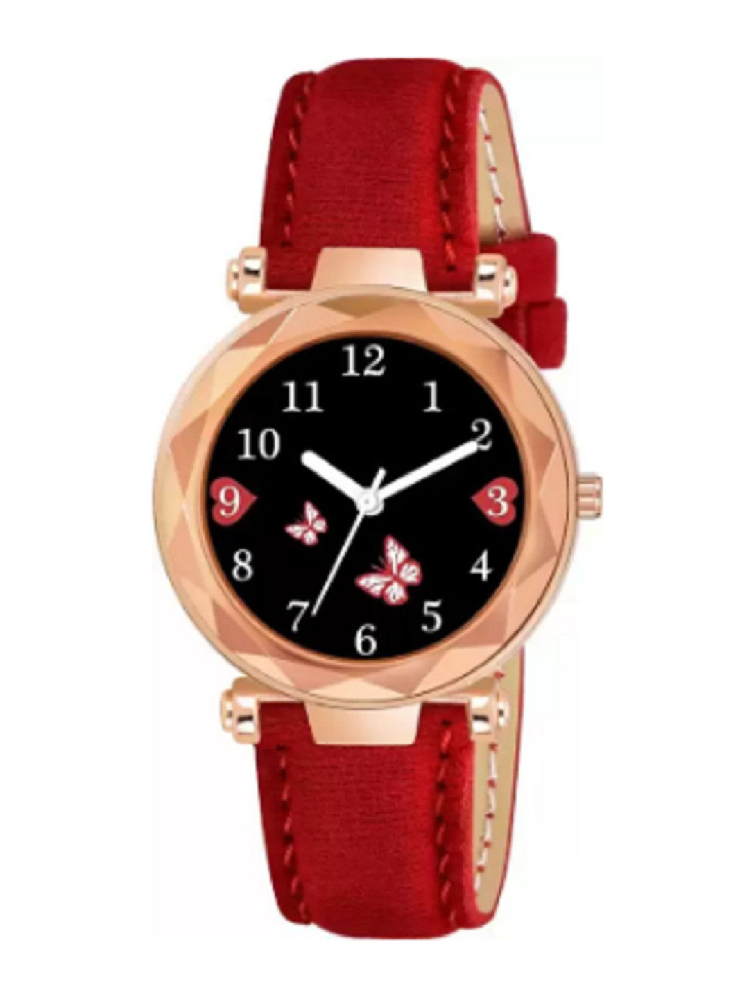 Miss Perfect Unisex Printed Dial & Leather Straps Analogue Watch LJ426
