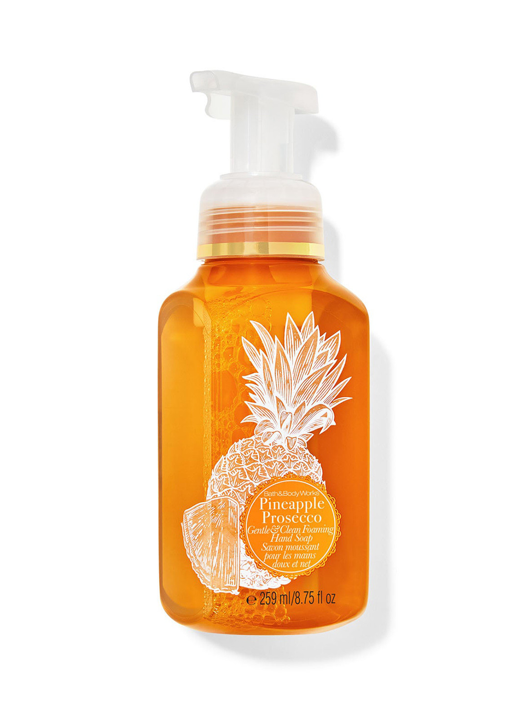 Bath & Body Works Pineapple Prosecco Gentle & Clean Foaming Hand Soap - 259ml