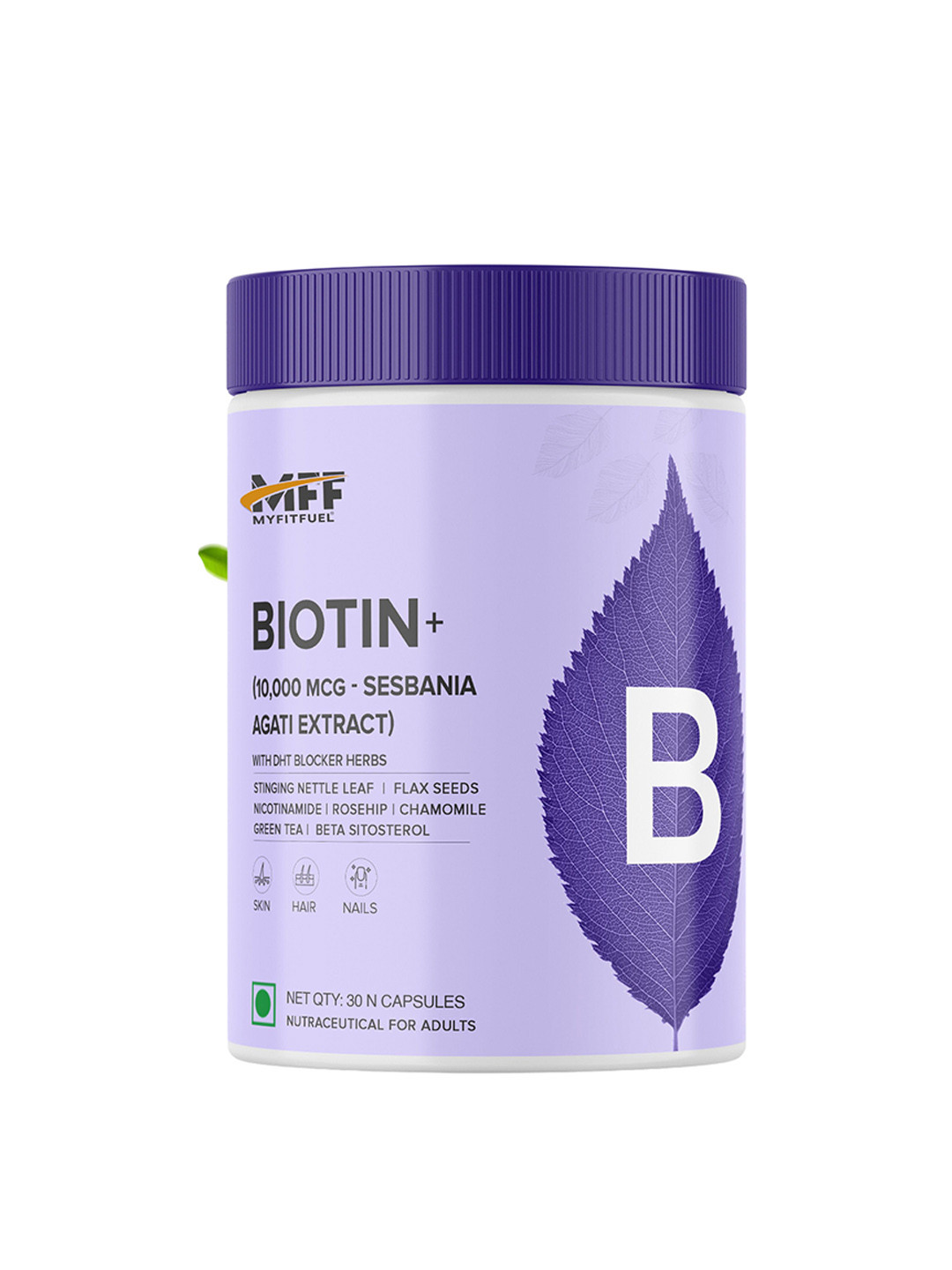 MyFitFuel Biotin+ 10,000mg Capsules - 30 Capsules