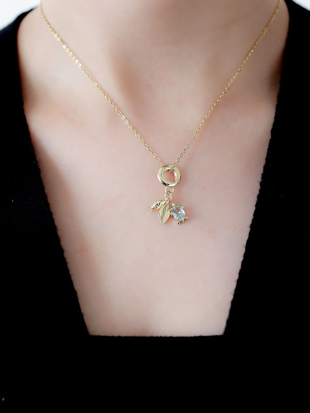 LOLO LePA Gold-Plated Forest Dewdrop Chain