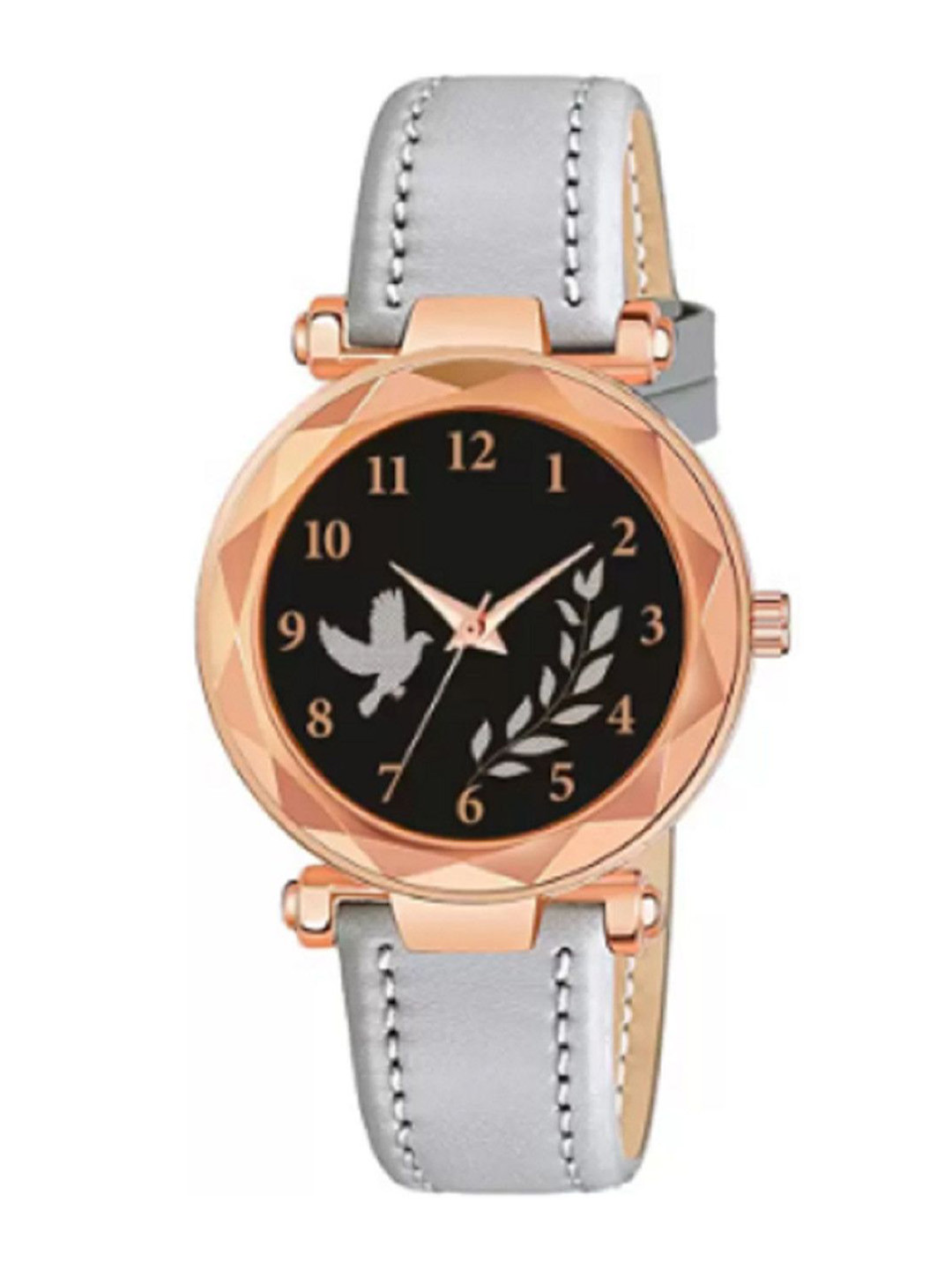 Miss Perfect Women Printed Dial & Leather Straps Analogue Watch QE150