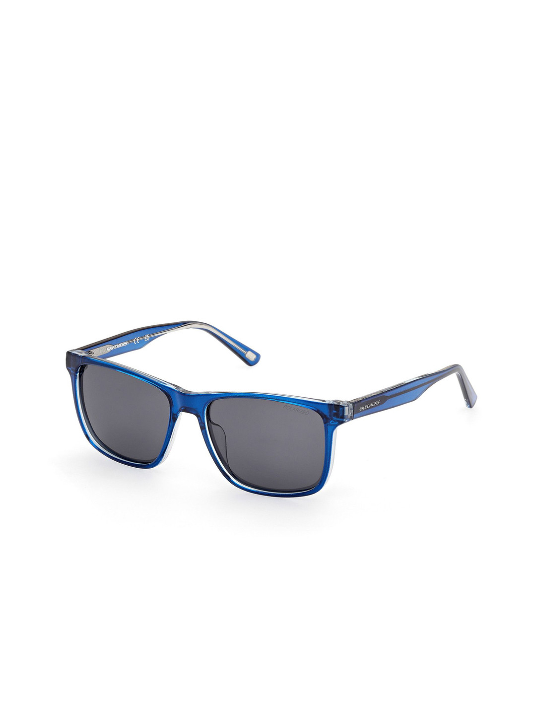 Skechers Men Grey Lens & Blue Wayfarer Sunglasses with UV Protected Lens SE00047 54 90D