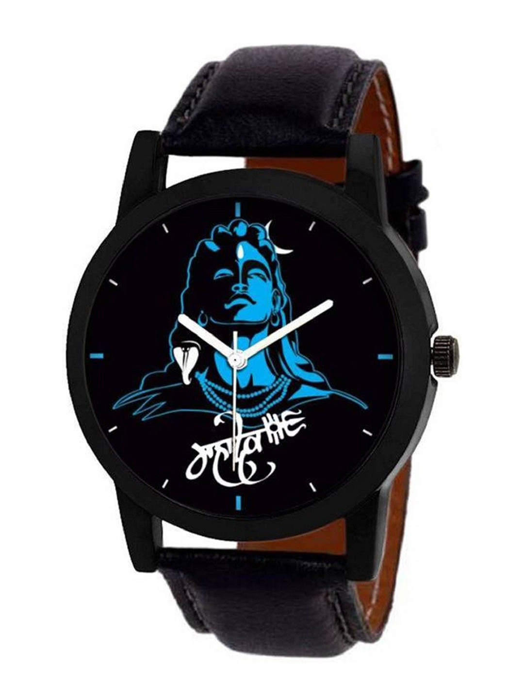 Miss Perfect Unisex Printed Dial & Leather Straps Analogue Watch aa679