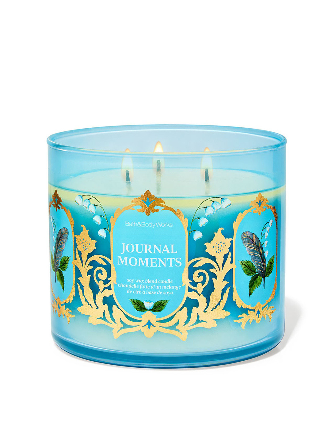Bath & Body Works Journal Moments Soy Wax Blend 3-Wick Candle - 411 g
