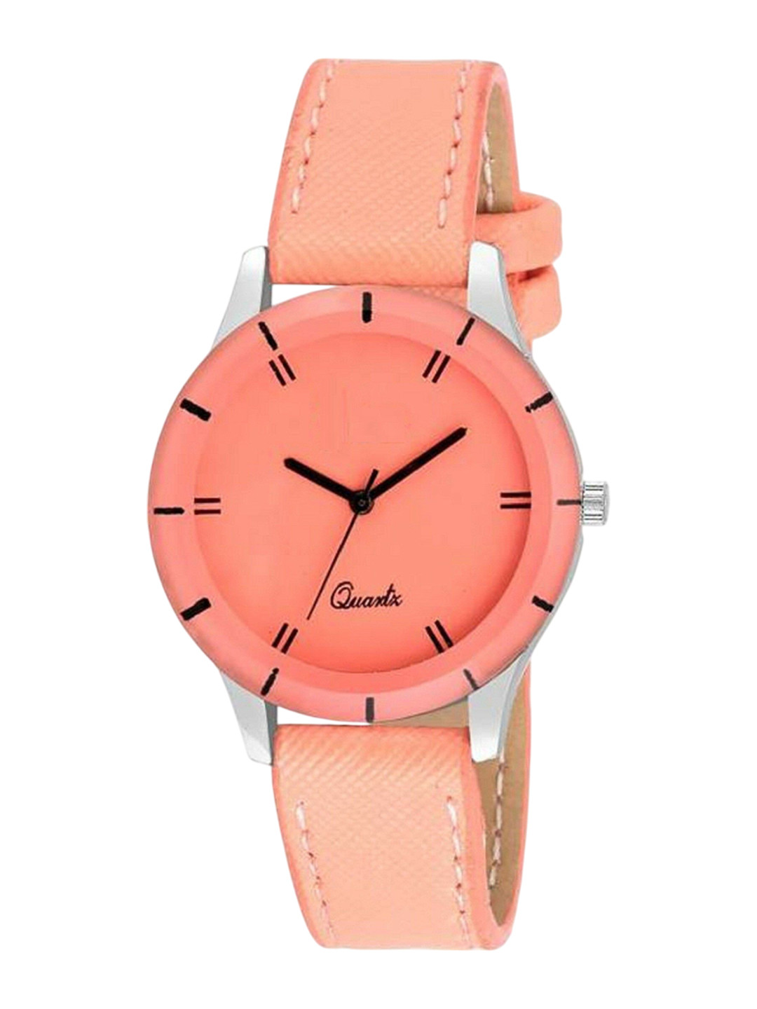 Miss Perfect Women Round Dial & Leather Straps Analogue Watch aa5
