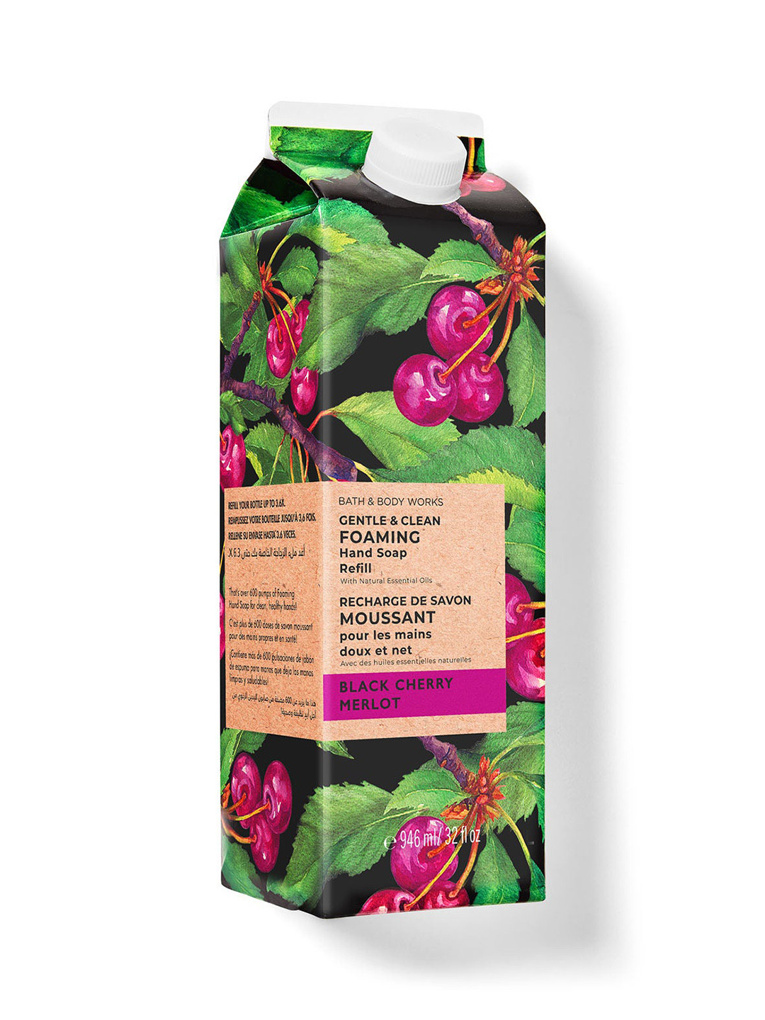 Bath & Body Works Black Cherry Merlot Gentle & Clean Foaming Hand Soap Refill - 946ml