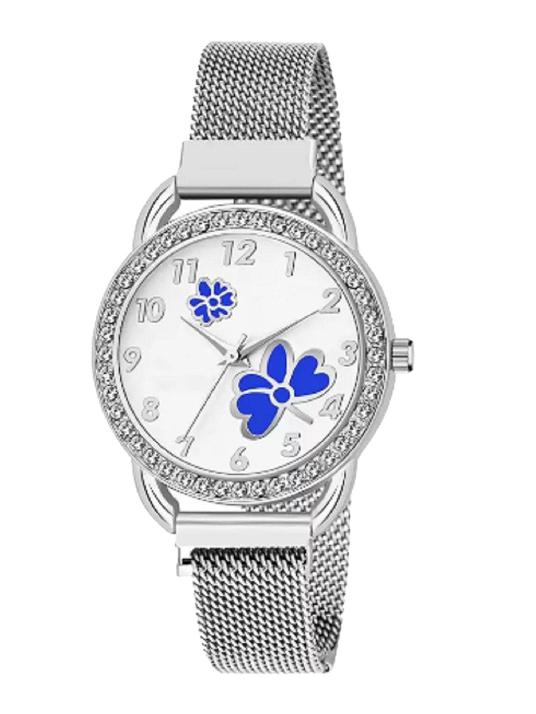 Miss Perfect Unisex Printed Dial & Bracelet Style Straps Analogue Watch ni599