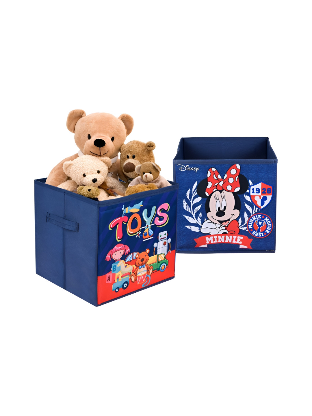 Aura Navy Blue & Red 2 Pieces Disney Printed Multi-Utility Organisers