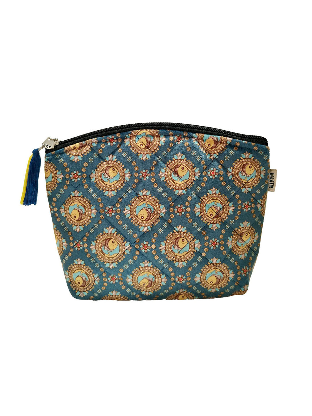 MAATIR DESIGNS Madhubani Art Printed Pouch Travel Accessory