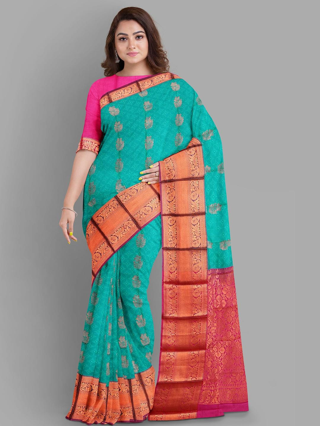 The Chennai Silks Bengali Garad Art Silk Saree