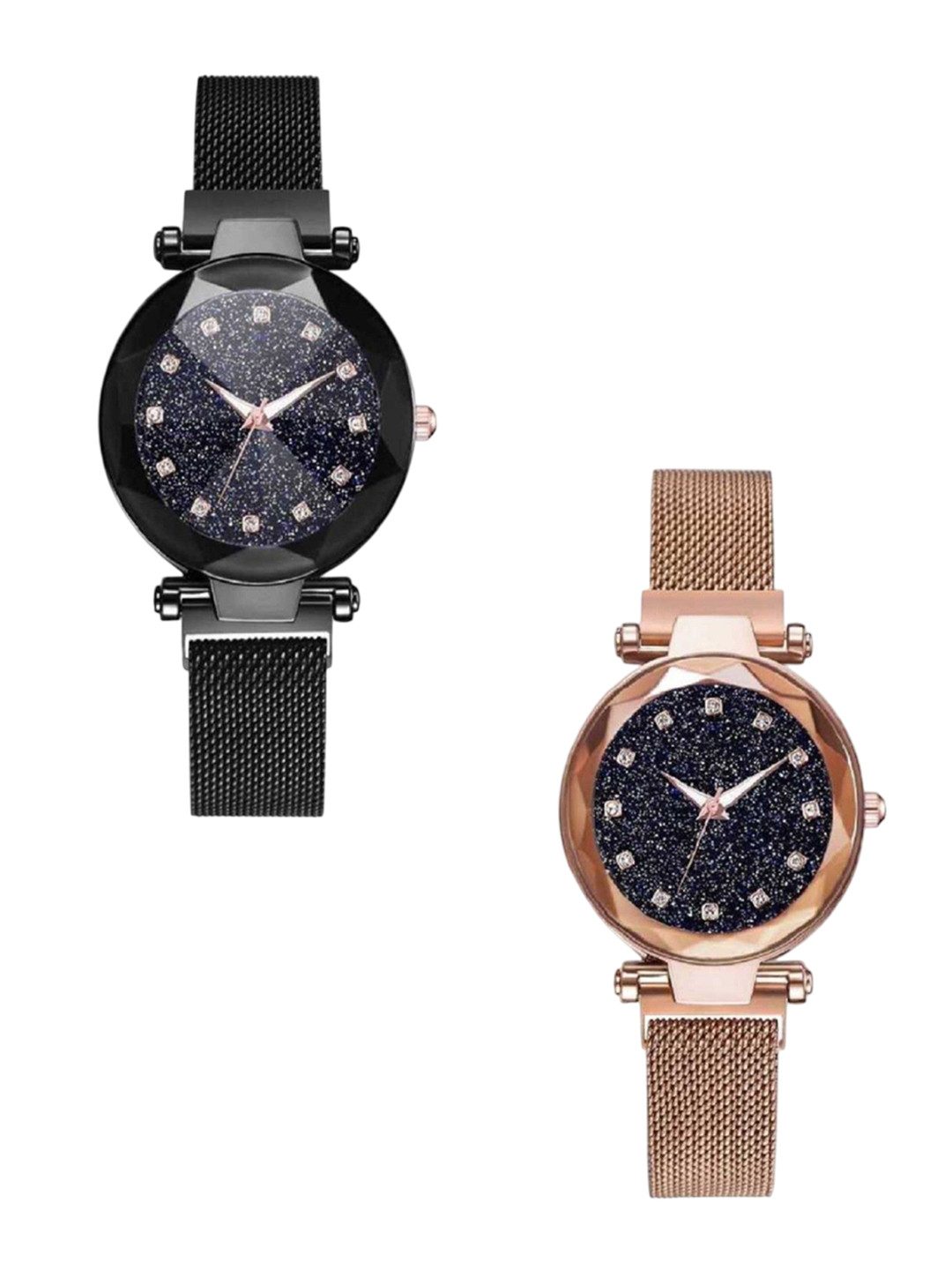 Miss Perfect Women Pack of 2 Embellished Dial & Straps Analogue Watch ar1310