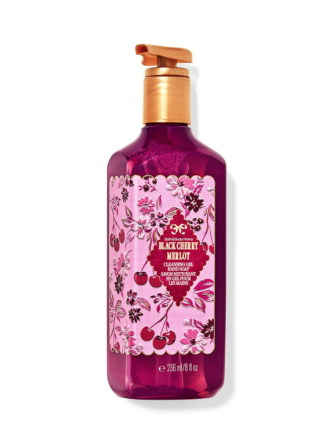 Bath & Body Works Black Cherry Merlot Cleansing Gel Hand Soap - 236ml