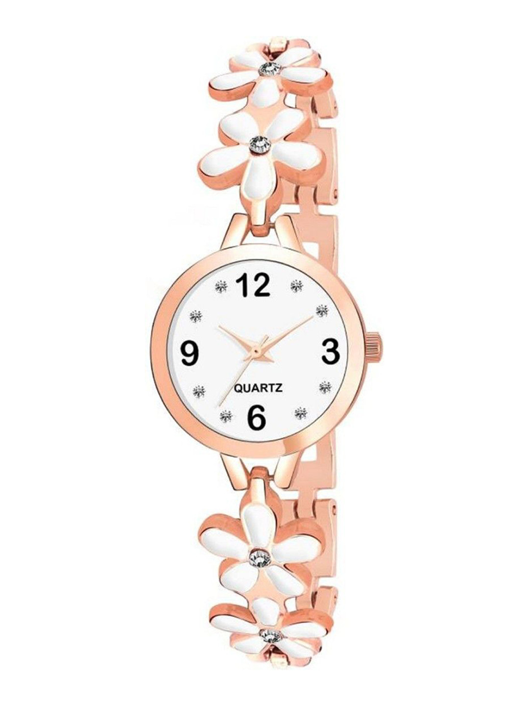 Miss Perfect Women Embellished Dial & Bracelet Style Straps Analogue Watch ar526