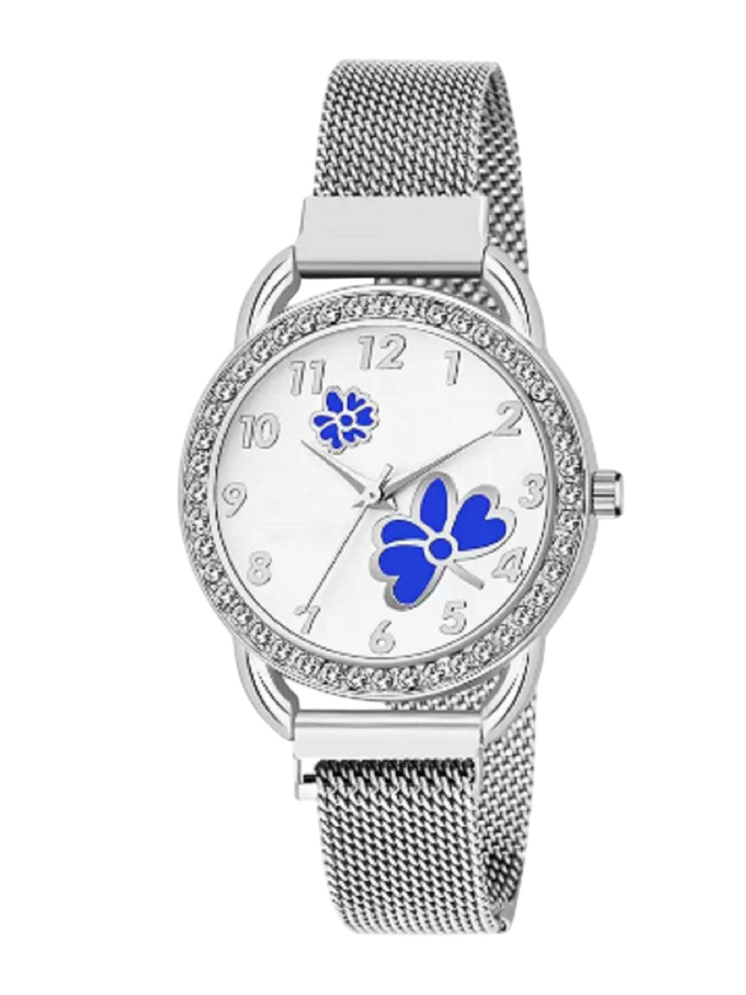 Miss Perfect Women Embellished Dial & Bracelet Style Straps Analogue Watch ni600