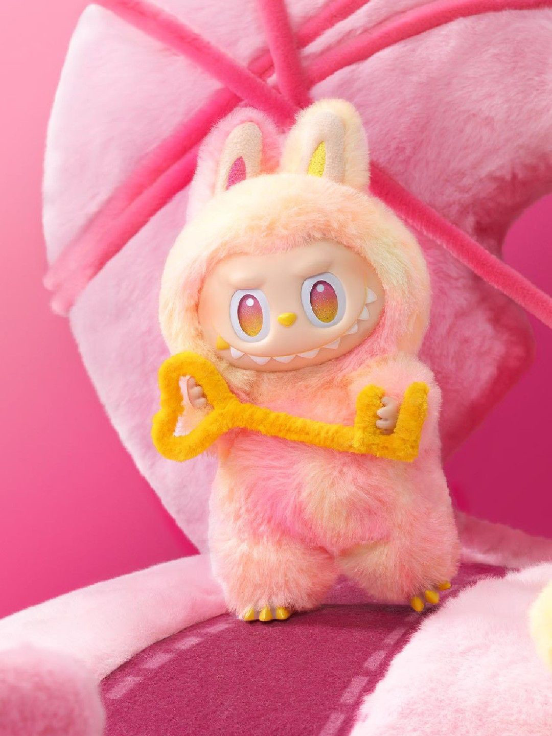 Poftik Microfibre Blind Box Labubu Monsters Pendant Action Figure Soft Toys and Dolls