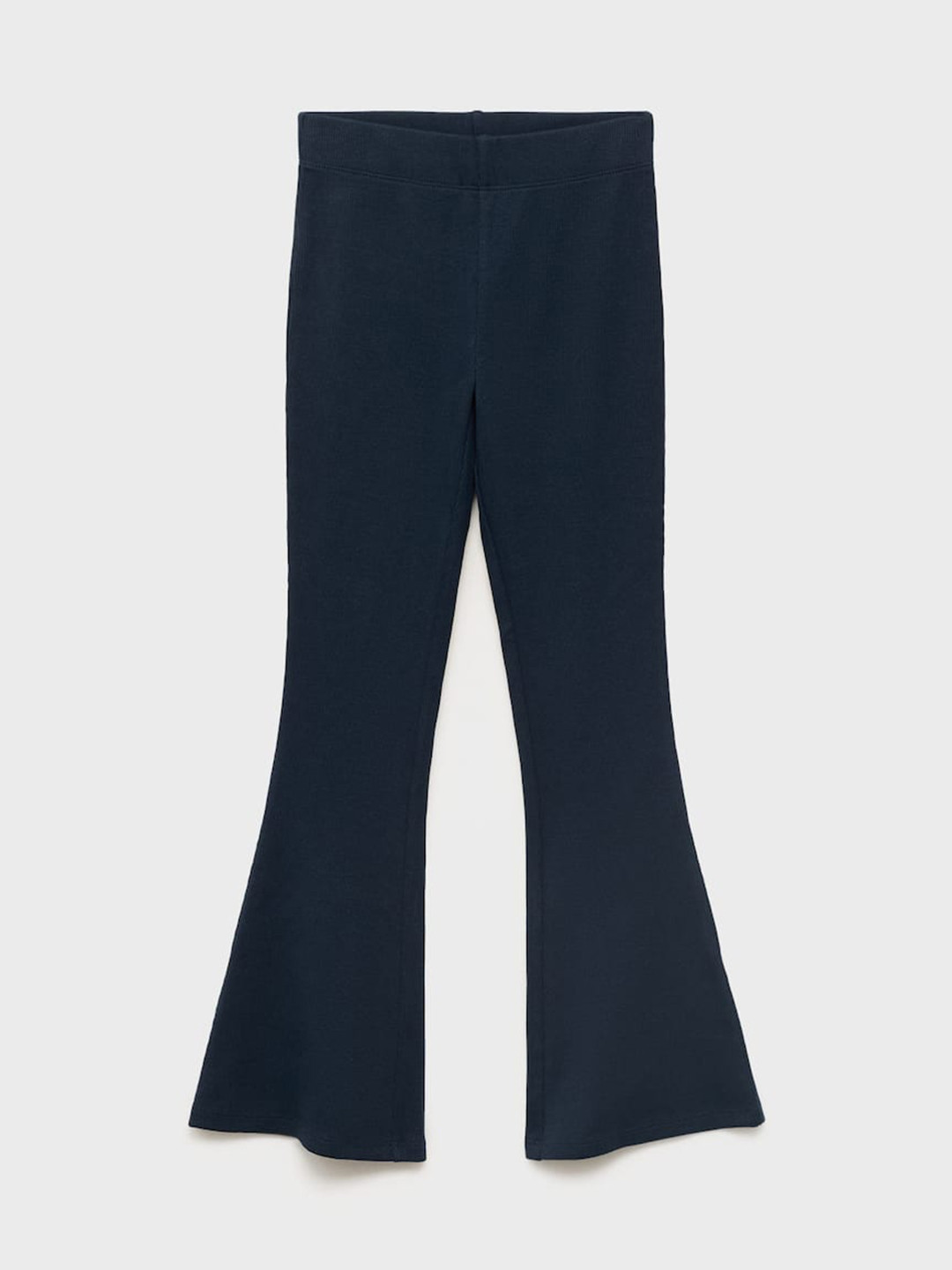 Mango Kids Girls Ribbed Flare Leggings
