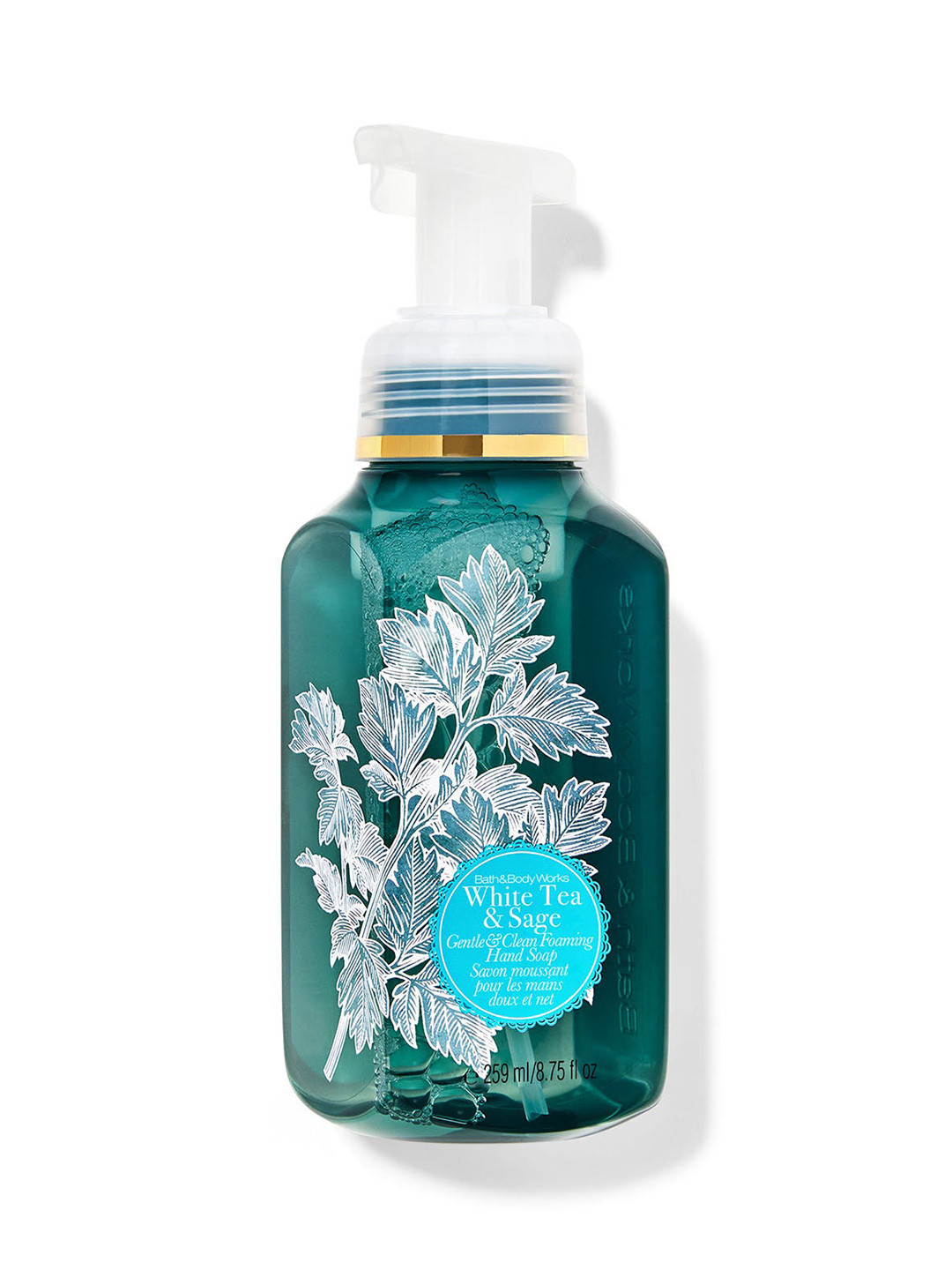 Bath & Body Works White Tea & Sage Gentle & Clean Foaming Hand Soap - 259ml
