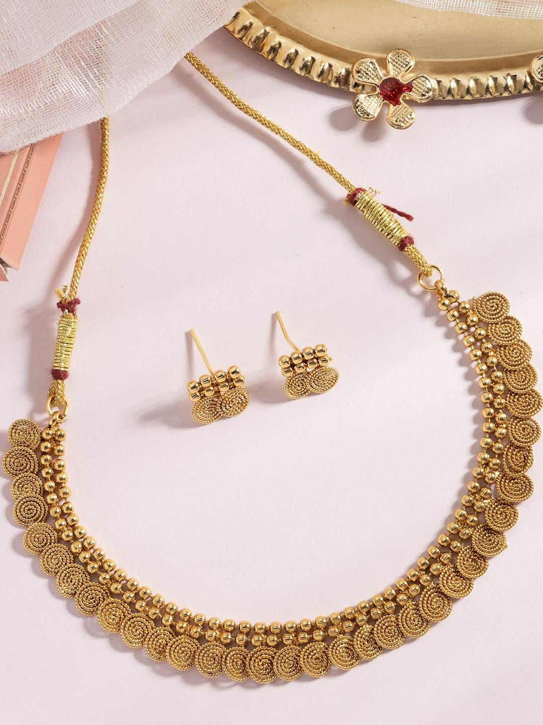 Sukkhi Women Gold-Plated Jalebi Style Jewellery Set